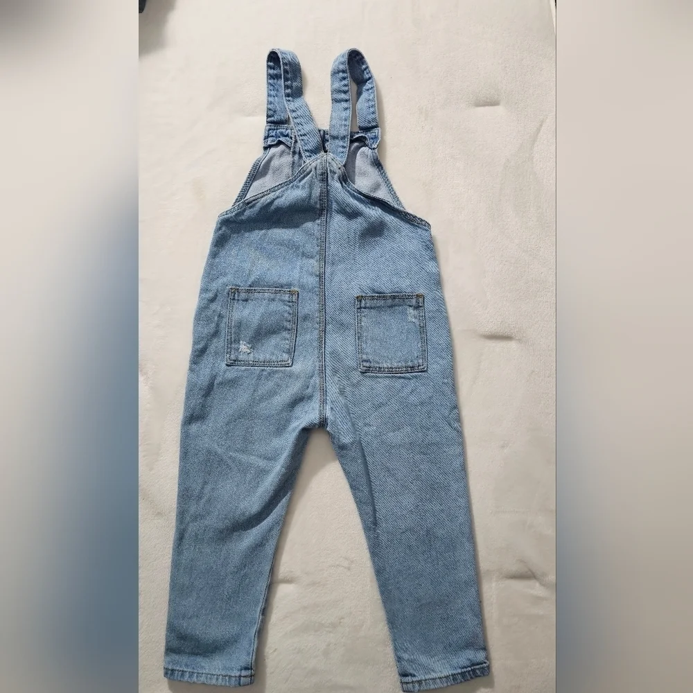 Zara Blue Denim Overalls